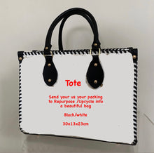 Load image into Gallery viewer, Custom Tote Upcycled/Repurposed Bag RRP $200