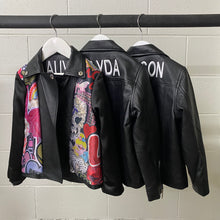 Load image into Gallery viewer, Girls Reversible Leather/Bomber Jacket