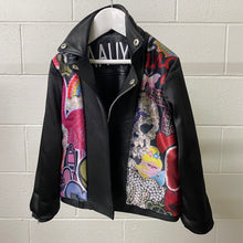 Load image into Gallery viewer, Girls Reversible Leather/Bomber Jacket