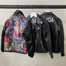 Load image into Gallery viewer, Girls Reversible Leather/Bomber Jacket