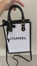 Load and play video in Gallery viewer, Upcycled/Repurposed Crossbody Bag (print 8) $190
