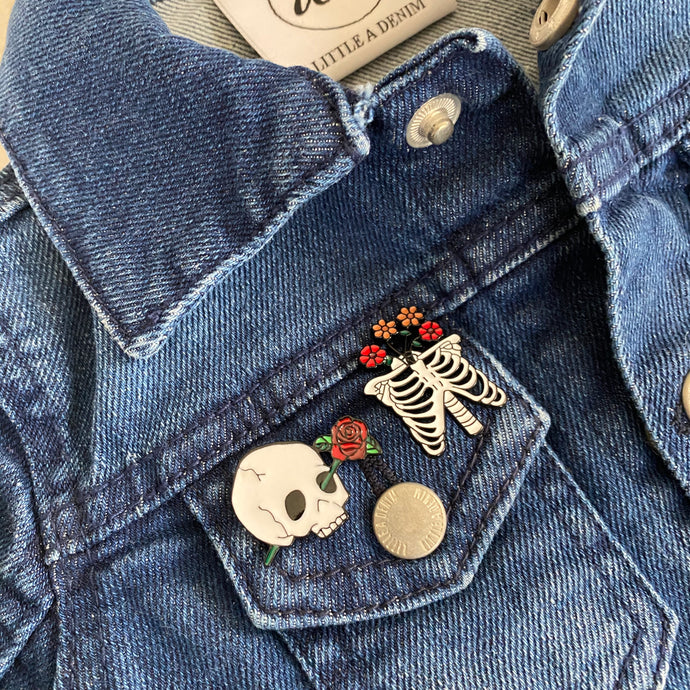 Rib Cage and Flowers