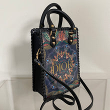 Load image into Gallery viewer, Upcycled/Repurposed Crossbody Bag (print 4) $220

