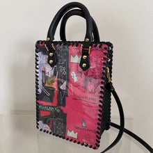 Load image into Gallery viewer, Upcycled/Repurposed Crossbody Bag (print 1) $320
