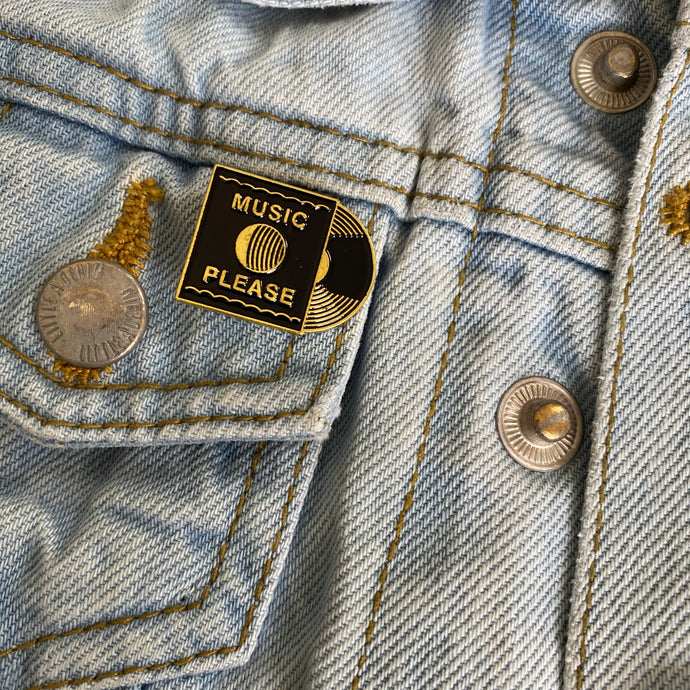 Music Record Pin