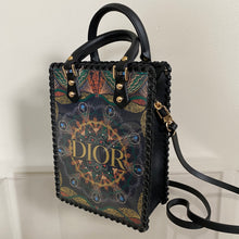 Load image into Gallery viewer, Upcycled/Repurposed Crossbody Bag (print 4) $220
