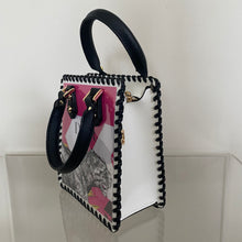 Load image into Gallery viewer, Mini Upcycled/Repurposed Bag (Print 2) $180
