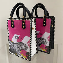 Load image into Gallery viewer, Upcycled/Repurposed Crossbody Bag (print 7) $200
