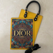 Load image into Gallery viewer, Upcycled/Repurposed Crossbody Bag (print 3) $220
