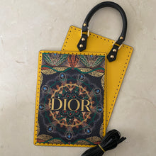Load image into Gallery viewer, Upcycled/Repurposed Crossbody Bag (print 4) $220
