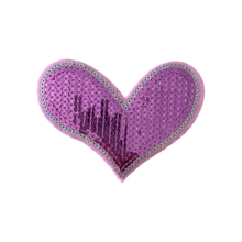 Load image into Gallery viewer, Heart pink sequins (large)
