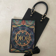 Load image into Gallery viewer, Upcycled/Repurposed Crossbody Bag (print 4) $220
