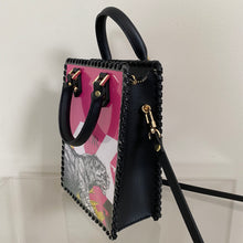 Load image into Gallery viewer, Upcycled/Repurposed Crossbody Bag (print 7) $200
