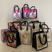 Load image into Gallery viewer, Custom Tote Upcycled/Repurposed Bag RRP $200

