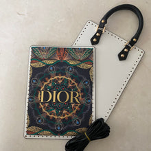 Load image into Gallery viewer, Upcycled/Repurposed Crossbody Bag (print 4) $220
