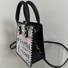 Load image into Gallery viewer, Mini Upcycled/Repurposed Bag (Print 8) $150
