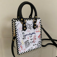 Load image into Gallery viewer, Mini Upcycled/Repurposed Bag (Print 7) $150

