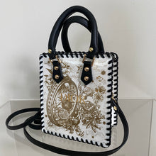Load image into Gallery viewer, Mini Upcycled/Repurposed Bag (Print 1) $180
