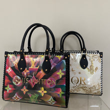 Load image into Gallery viewer, Custom Tote Upcycled/Repurposed Bag RRP $200

