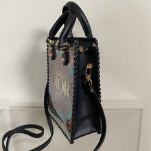 Load image into Gallery viewer, Upcycled/Repurposed Crossbody Bag (print 3) $220

