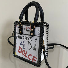 Load image into Gallery viewer, Mini Upcycled/Repurposed Bag (Print 8) $150
