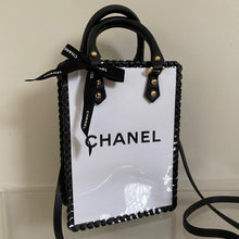 Load image into Gallery viewer, Upcycled/Repurposed Crossbody Bag (print 8) $190
