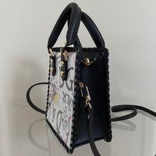 Load image into Gallery viewer, Mini Upcycled/Repurposed Bag (Print 6) $150

