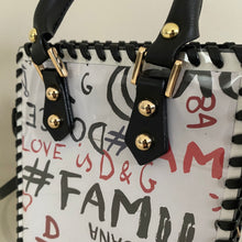 Load image into Gallery viewer, Mini Upcycled/Repurposed Bag (Print 8) $150
