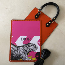 Load image into Gallery viewer, Upcycled/Repurposed Crossbody Bag (print 7) $200
