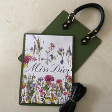 Load image into Gallery viewer, Upcycled/Repurposed Crossbody Bag (print 5) $170
