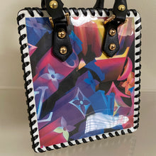 Load image into Gallery viewer, Mini Upcycled/Repurposed Bag (Print 3) $180
